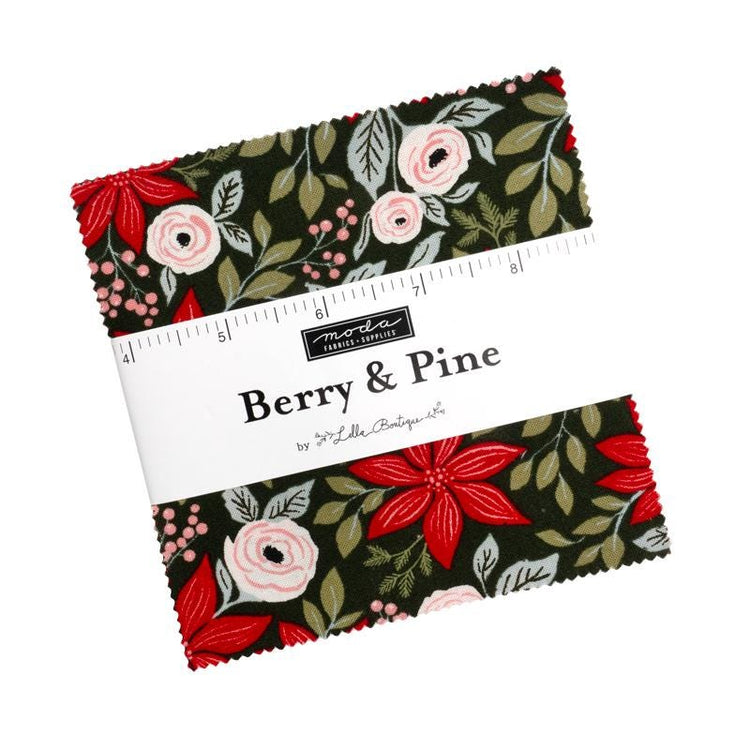 Berry and Pine Charm Pack by Lella Boutique for Moda Fabrics - 5240PP