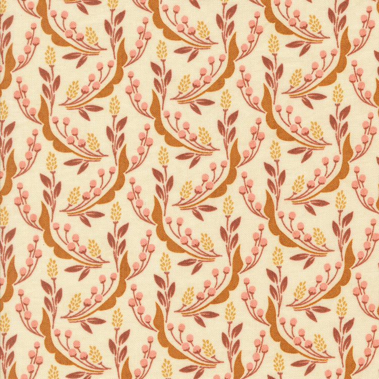 Acorn Hollow Ecru Harvest Florals Wheat by BasicGrey for Moda Fabrics - 30763 11