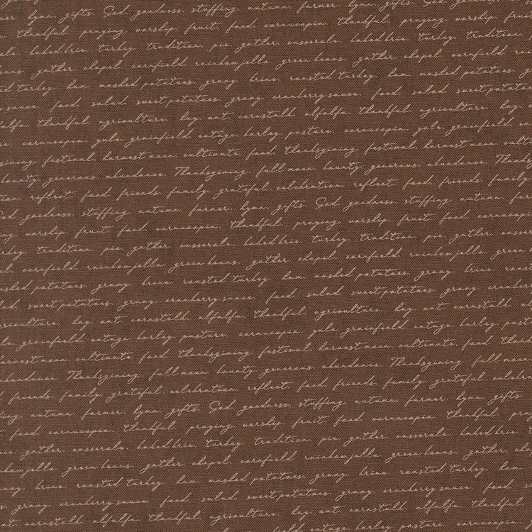Acorn Hollow Nutmeg Campfire Text and Words Script by BasicGrey for Moda Fabrics - 30767 15