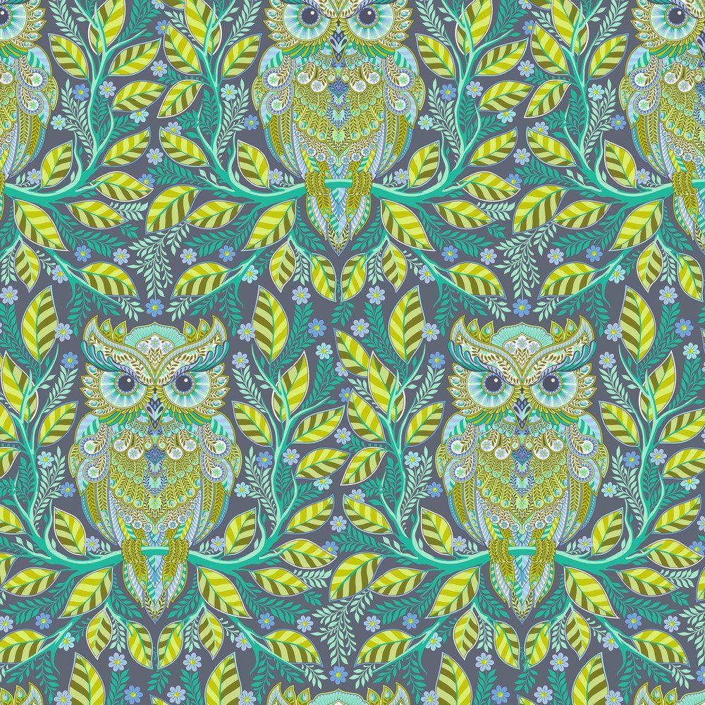 Full Moon Forest II Hootie Patootie Starlight by Tula Pink for Free Spirit Fabrics - PWTP244.STARLIGHT