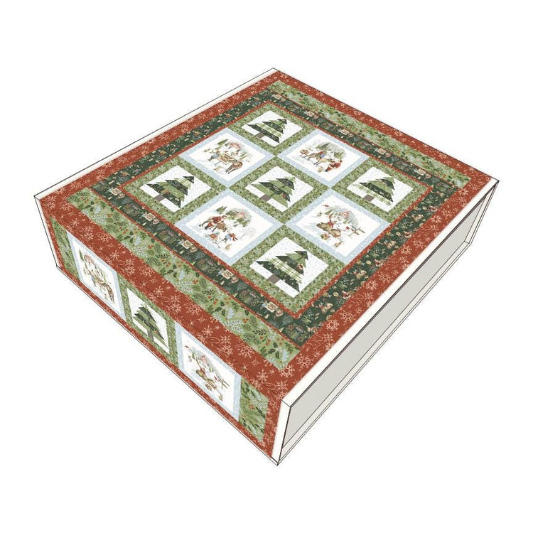 Santa's Tree Farm Panel Quilt Kit by Riley Blake Designs - KT-16450