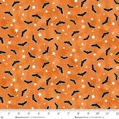 Ghosts in the Graveyard Bats Glow by Shelly Comiskey for Henry Glass - Q2030G-33