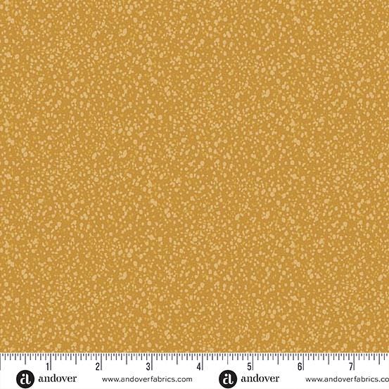 Freckles Gold Freckles by Karen Lewis Textiles for Andover Fabrics - A-1424-Y
