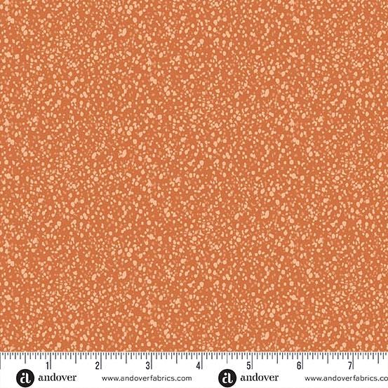 Freckles Orange Freckles by Karen Lewis Textiles for Andover Fabrics - A-1424-O1