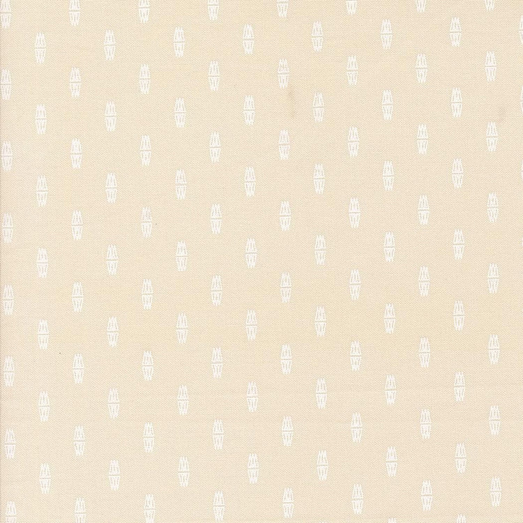 Rainier Wolly Socks Blenders Geometric Eggshell White by Jessica Rose for Moda Fabrics - 38148 31