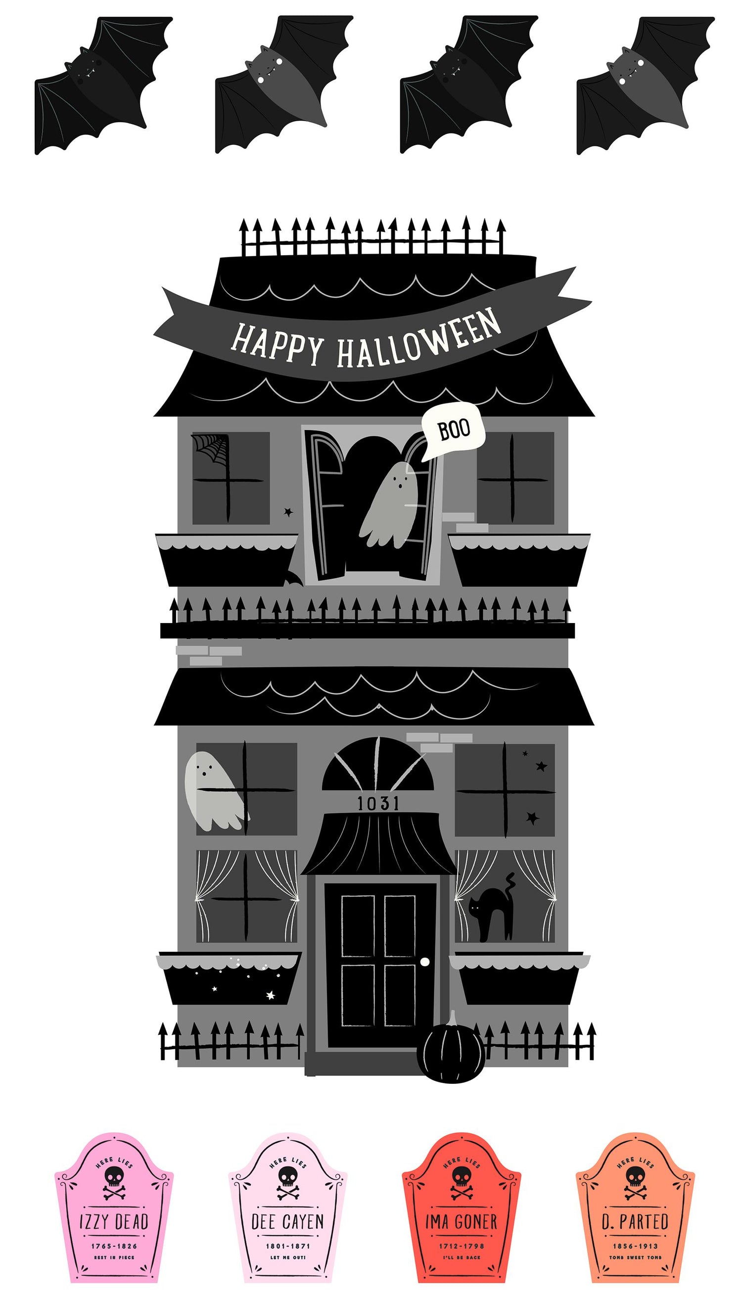 Hey Pumpkin Happy Halloween Panel by My Mind's Eye for Riley Blake Designs - P16038-PANEL