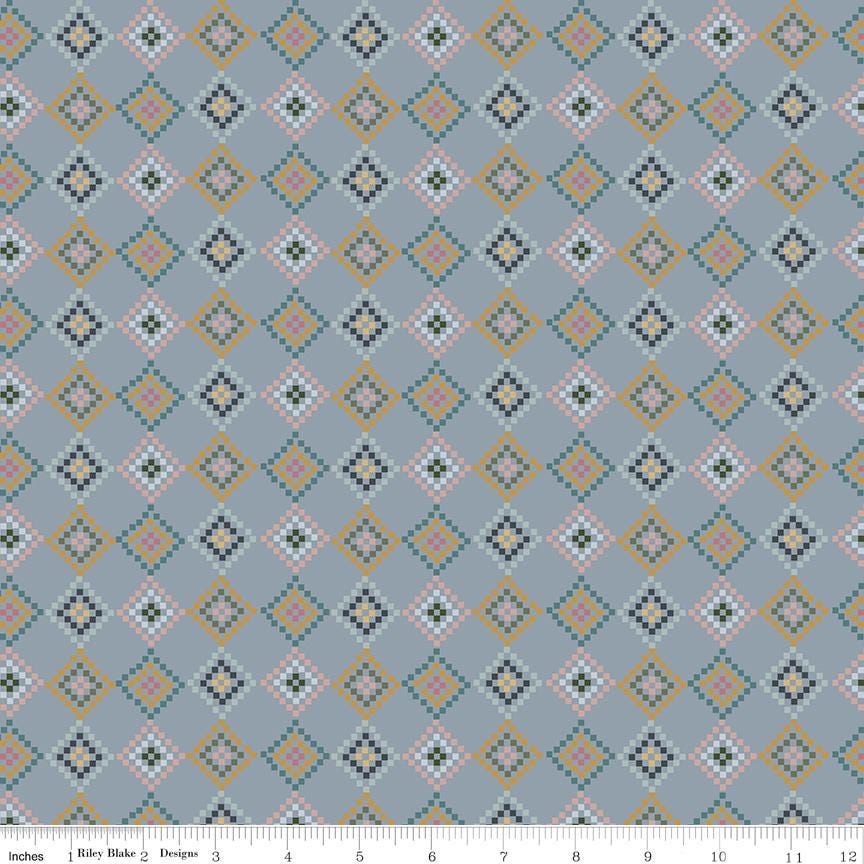 Honey Locust Patchwork Sky by Amber Johnson for Riley Blake Designs - C16274-SKY