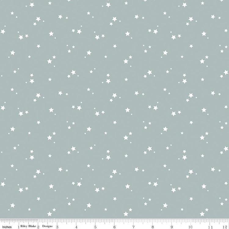Cozy Bebe Stars Dove by Simple Simon & Company for Riley Blake Designs - C16434-DOVE