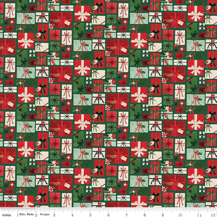 Charming Christmas Pretty Presents Green by Kelsey Carlson for Riley Blake Designs - C16352-GREEN