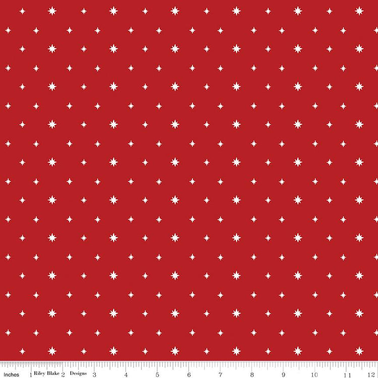 Charming Christmas Stars Red by Kelsey Carlson for Riley Blake Designs - C16355-RED