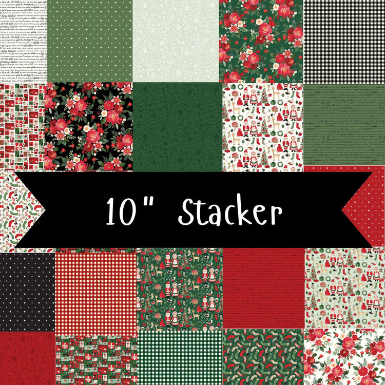 Charming Christmas 10" Stacker by Kelsey Carlson for Riley Blake Deisgn Fabrics - 10-16350-42 - 42 pieces
