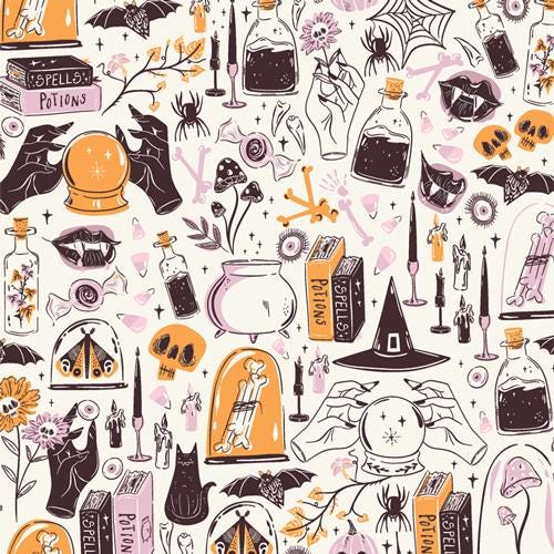 Ghostly & Haunted Witching Hour Moon by AGF Studio for Art Gallery Fabrics - GHH13132