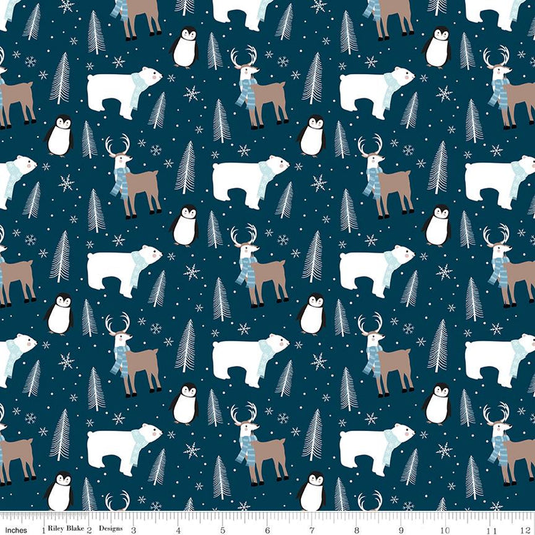 Winter Magic Main Navy by Dani Mogstad for Riley Blake Designs - C16360-NAVY