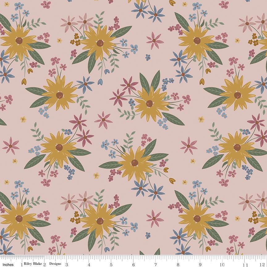 Honey Locust Gigi's Garden Blush by Amber Johnson for Riley Blake Designs - C16270-BLUSH