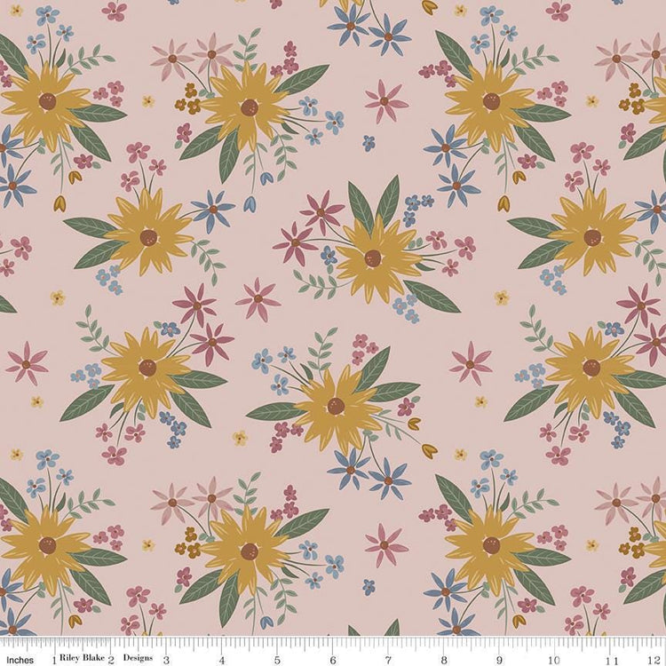 Honey Locust Gigi's Garden Blush by Amber Johnson for Riley Blake Designs - C16270-BLUSH