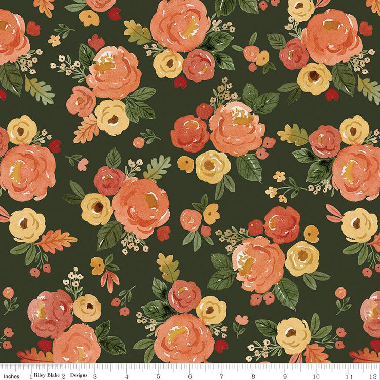 Happy Fall Days Main Forest by Kelsey Carlson for Riley Blake Designs - C16340-FOREST