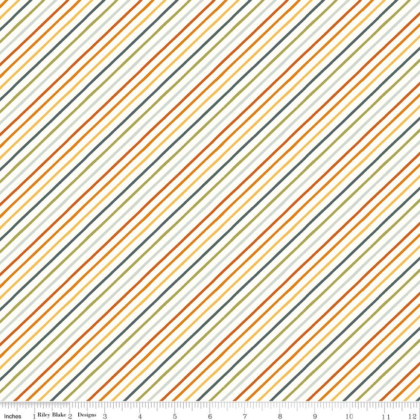 Happy Fall Days Stripes Multi by Kelsey Carlson for Riley Blake Designs - C16346-MULTI