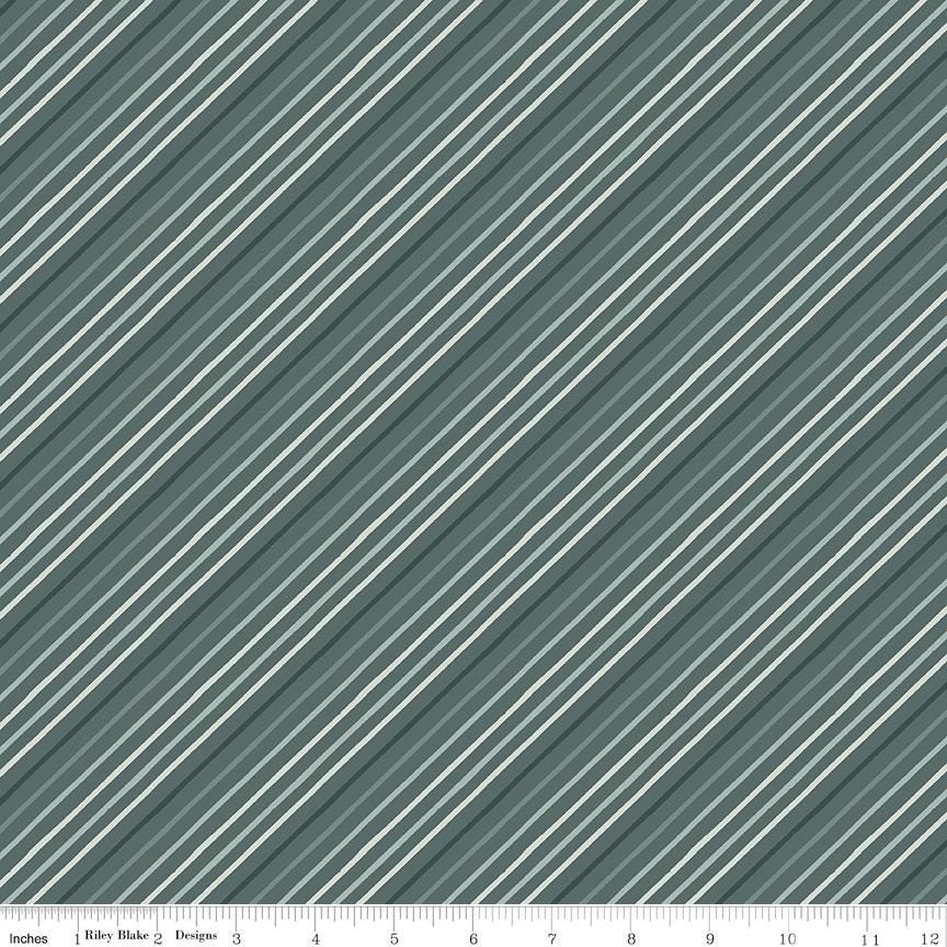 Happy Fall Days Stripes Stone by Kelsey Carlson for Riley Blake Designs - C16346-STONE