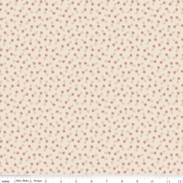 Cozy Bebe Flowers Cream by Simple Simon & Company for Riley Blake Designs - C16433-CREAM