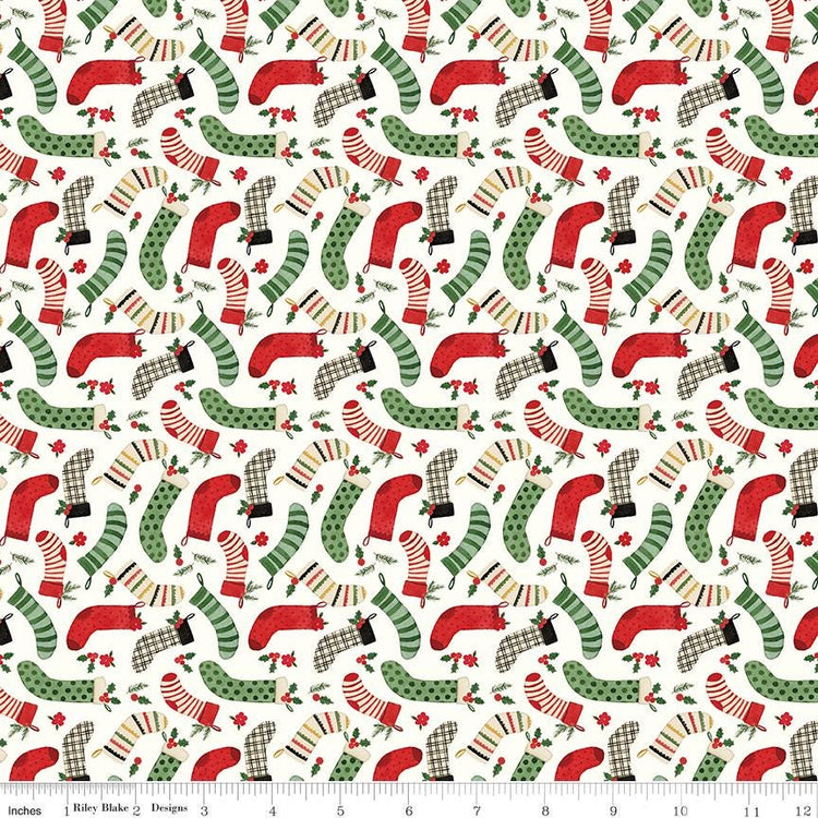Charming Christmas Stockings Cloud by Kelsey Carlson for Riley Blake Designs - C16353-CLOUD