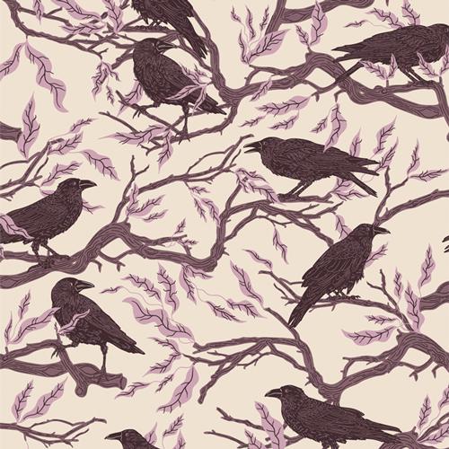 Ghostly & Haunted Ravens Twilight by AGF Studio for Art Gallery Fabrics - GHH13138