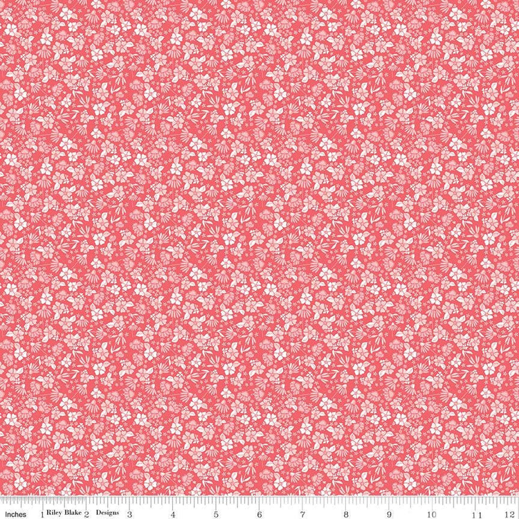 Summer Skies and Fireflies Garden Tea Rose by Gracey Larson for Riley Blake Designs - C16376-TEAROSE