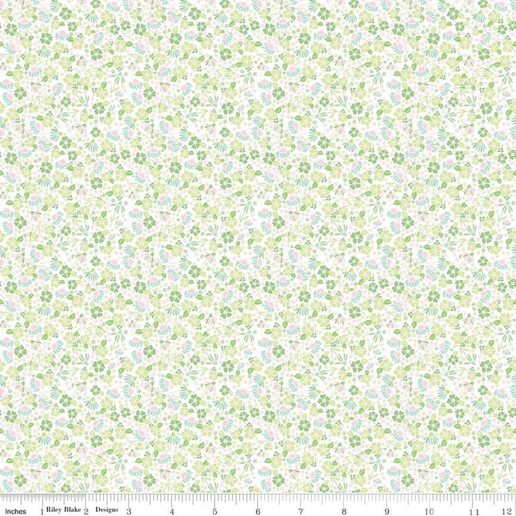 Summer Skies and Fireflies Garden White by Gracey Larson for Riley Blake Designs - C16376-WHITE