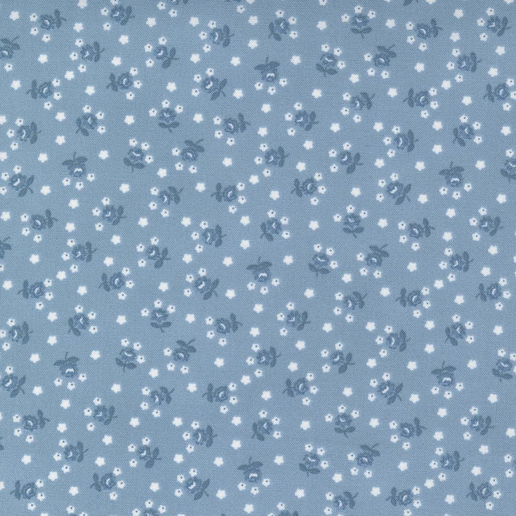 Nantucket Summer Fairground Small Floral Light Blue by Camille Roskelley for Moda Fabrics - 55266 24