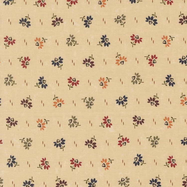Wheatland Wheat Coneflowers Small Floral by Kansas Troubles Quilters for Moda Fabrics - 9793 11