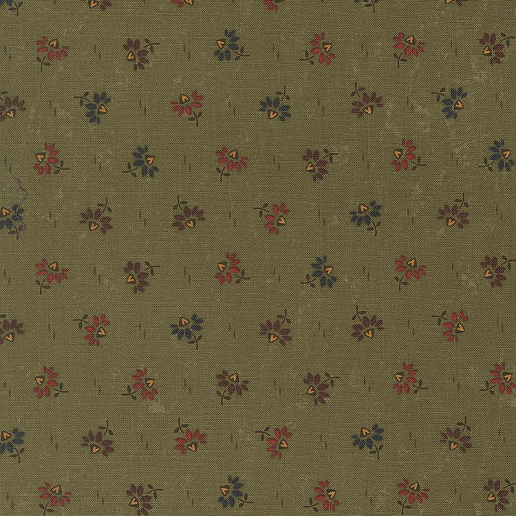 Wheatland Pine Coneflowers Small Floral by Kansas Troubles Quilters for Moda Fabrics - 9793 15