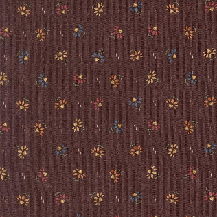 Wheatland Mulberry Coneflowers Small Floral by Kansas Troubles Quilters for Moda Fabrics - 9793 16