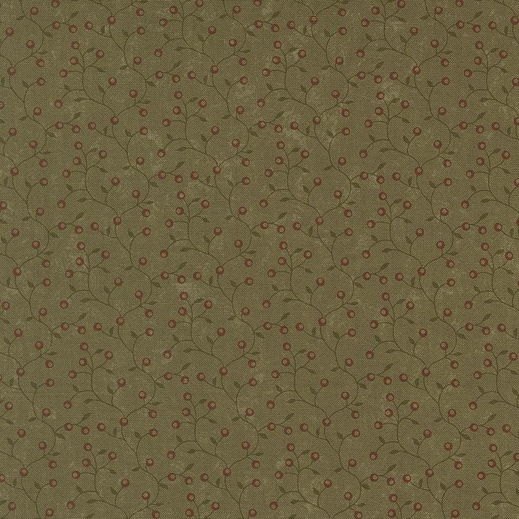 Wheatland Pine Bittersweet Blenders Vines Berry by Kansas Troubles Quilters for Moda Fabrics - 9796 15