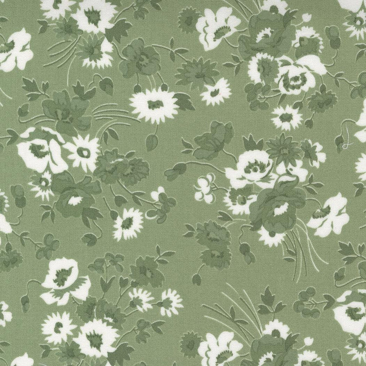 Nantucket Summer Somerset Florals Grass by Camille Roskelley for Moda Fabrics - 55260 26