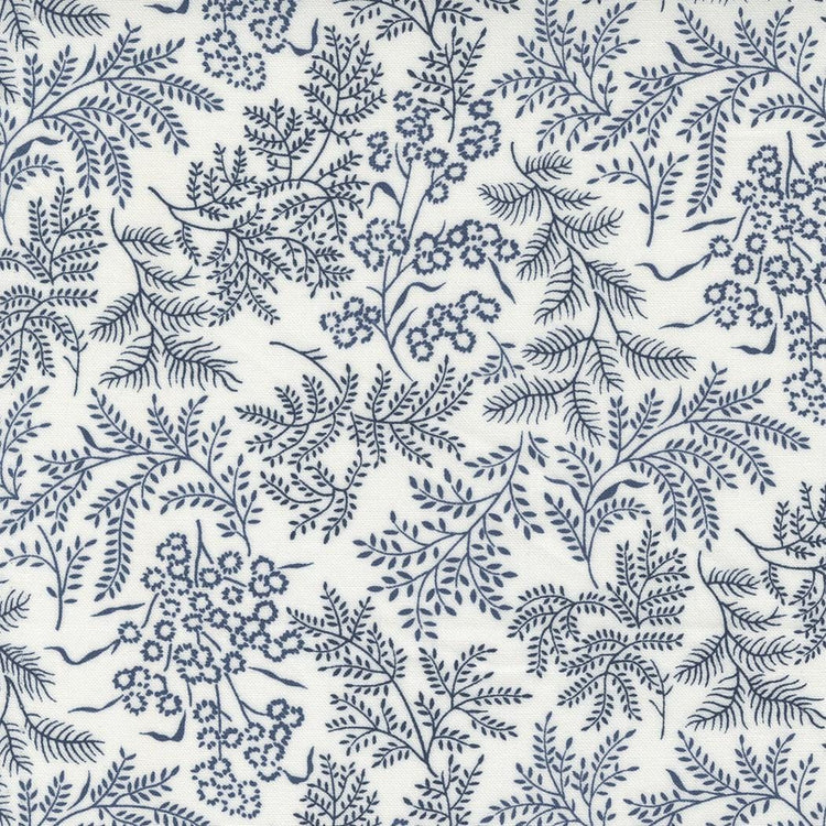 Nantucket Summer Sconset Landscape Nature Cream Navy by Camille Roskelley for Moda Fabrics - 55261 21