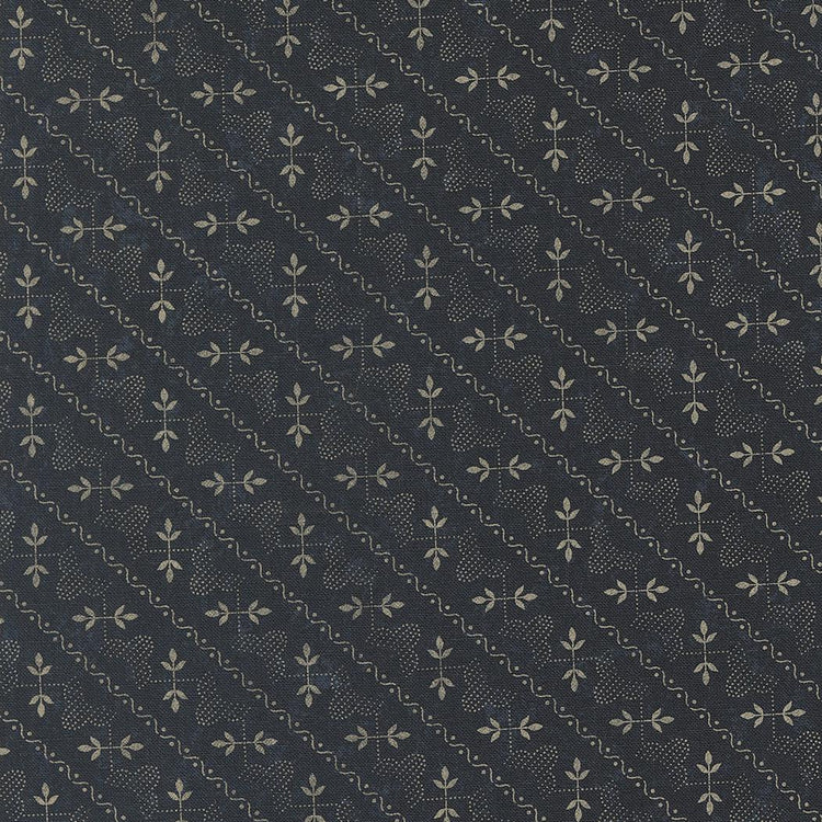 Wheatland Cornflower Arbor Vine Stripes by Kansas Troubles Quilters for Moda Fabrics - 9794 14