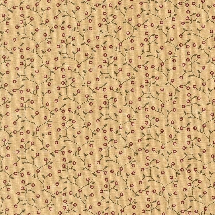 Wheatland Wheat Bittersweet Blenders Vines Berry by Kansas Troubles Quilters for Moda Fabrics - 9796 11