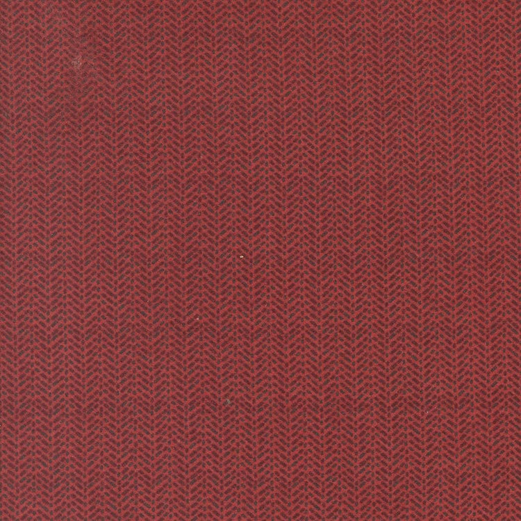 Prairie Gather Flan Brick Herring Bone Stripe Stripes Herring Bone by Primitive Gatherings for Moda Fabrics - 49318 20F