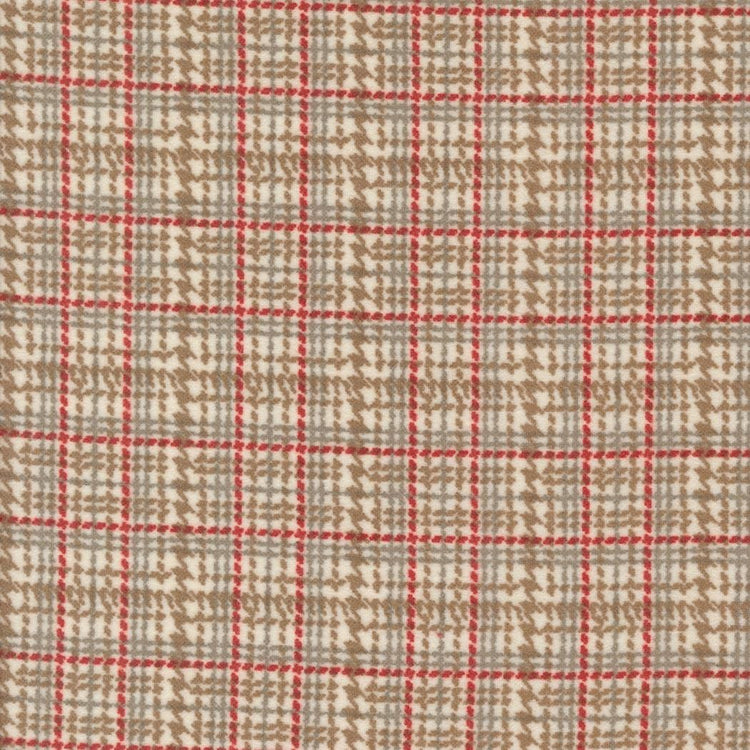 Prairie Gather Flan Porcelain Mini Plaid Checka and Plaids by Primitive Gatherings for Moda Fabrics - 49314 11F