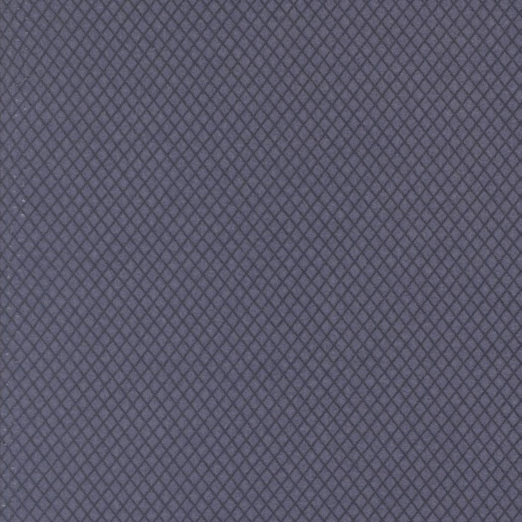 Prairie Gather Flan Indigo Wire Mesh Blenders Lattice by Primitive Gatherings for Moda Fabrics - 49316 16F