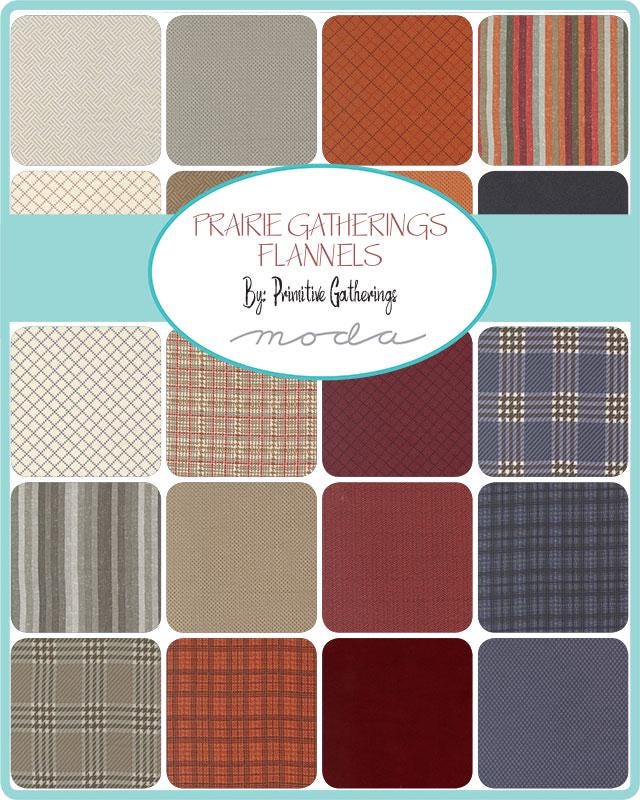 Prairie Gather Flan Layer Cake by Primitive Gatherings for Moda Fabrics - 49310LCF - 42 pieces