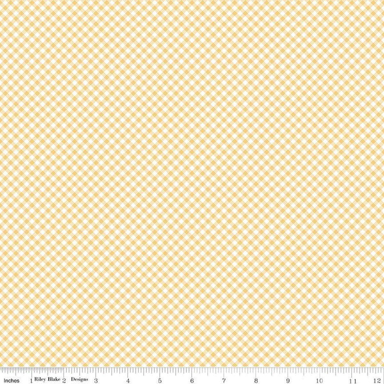 Baby Girl Gingham Yellow by Lori Whitlock for Riley Blake Designs - C16775-YELLOW