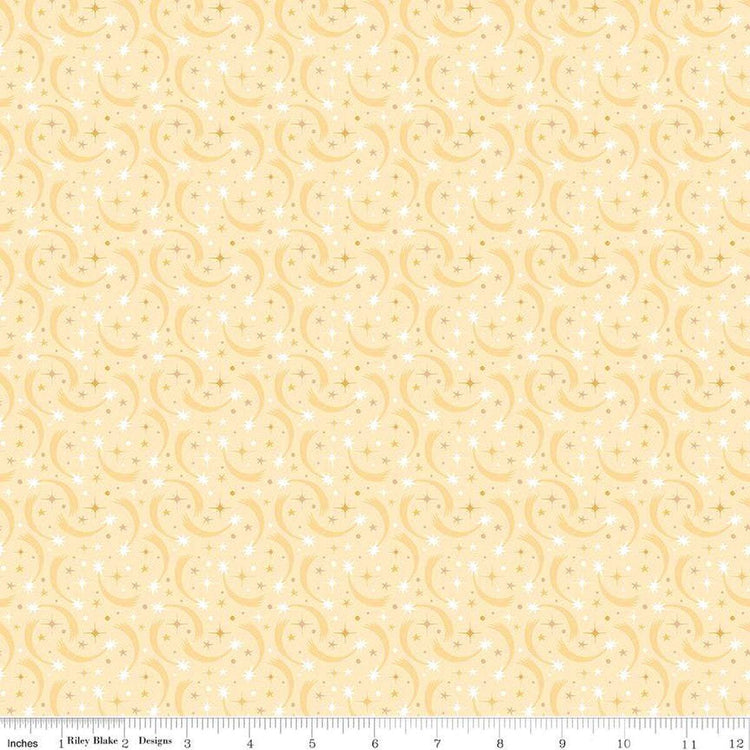 Baby Girl Shooting Stars Yellow by Lori Whitlock for Riley Blake Designs - C16772-YELLOW