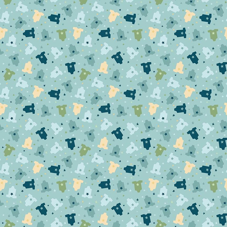 Baby Boy Onesies Blue by Lori Whitlock for Riley Blake Designs - C16764-BLUE