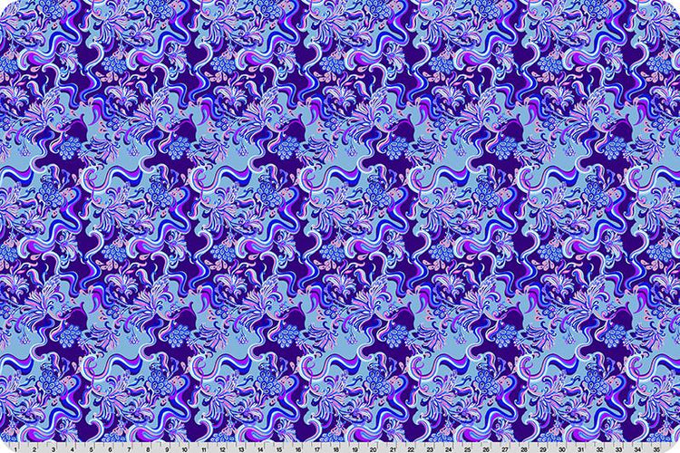 Quilting Cuddle Wanderlust Paisley Blue by Shannon Fabrics