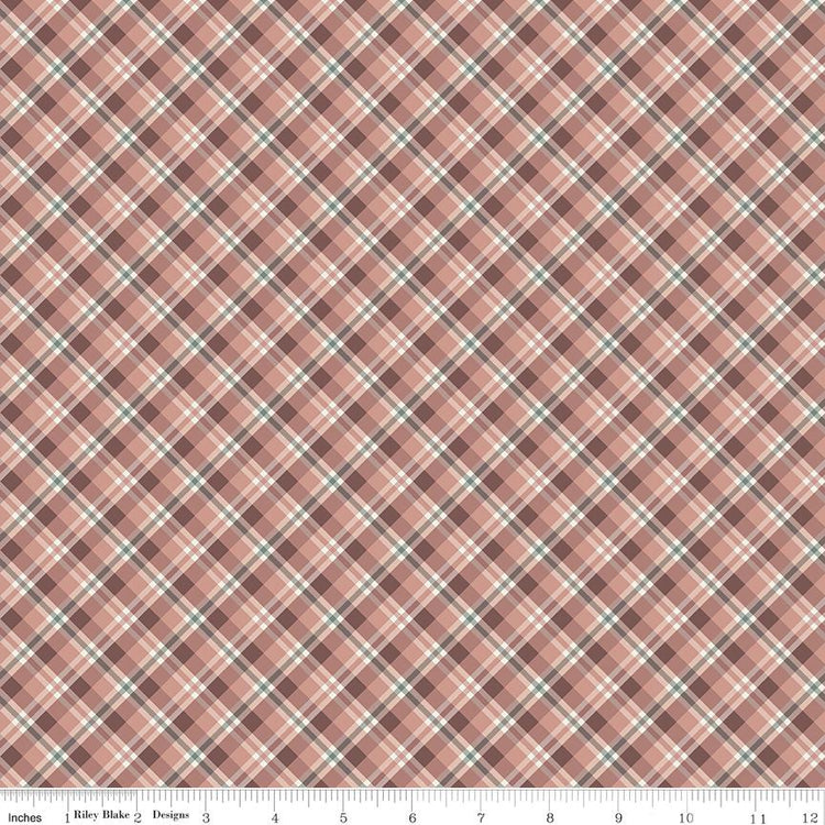 Evening on the Prairie Prairie Plaid Dusty Rose by Modern Prairie for Riley Blake Designs - C16745-DUSTYROSE