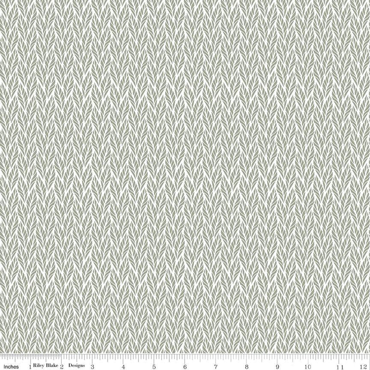 Evening on the Prairie Geo Leaves Green by Modern Prairie for Riley Blake Designs - C16750-GREEN