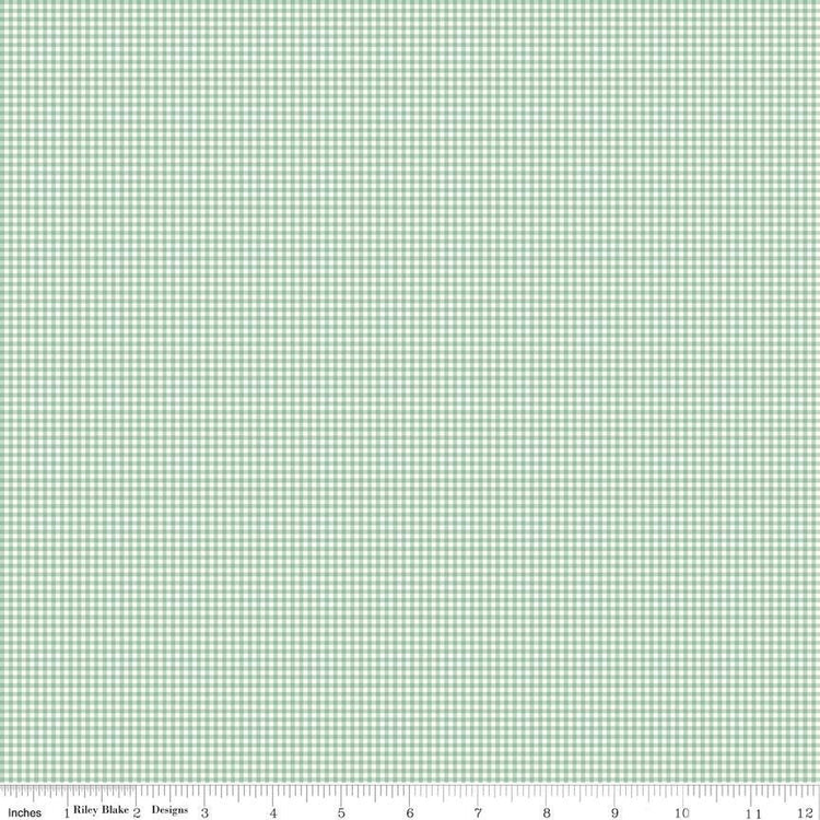 Mary Catherine Gingham Sage by Amy Smart for Riley Blake Designs - C16706-SAGE