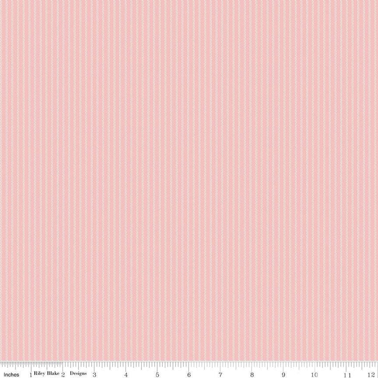 Mary Catherine Stripe Rose by Amy Smart for Riley Blake Designs - C16708-ROSE