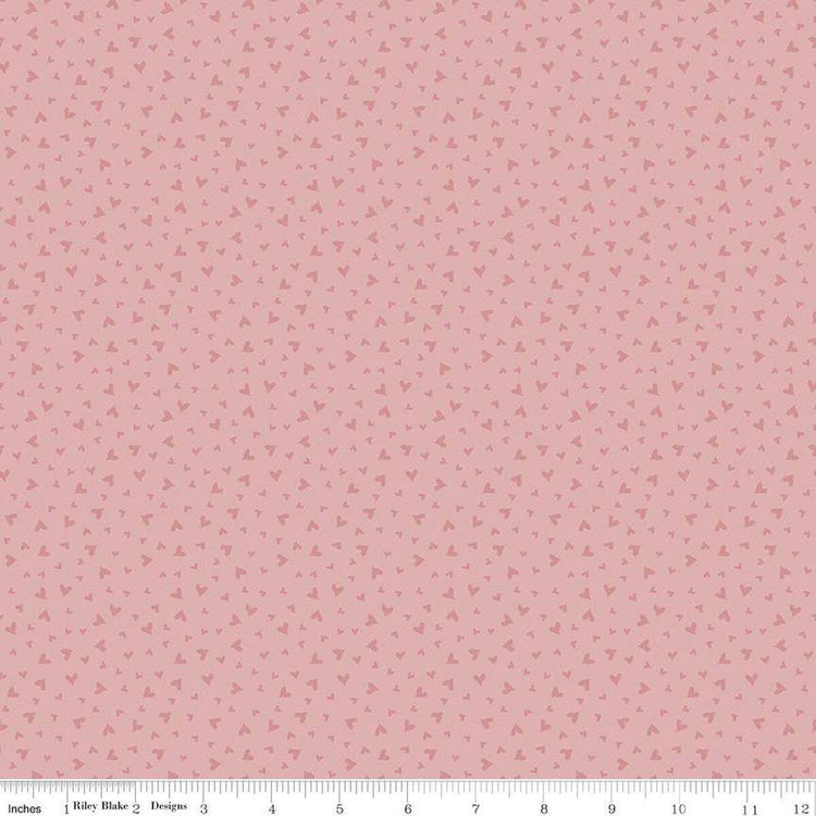 Baby Girl Hearts Rose by Lori Whitlock for Riley Blake Designs - C16776-ROSE