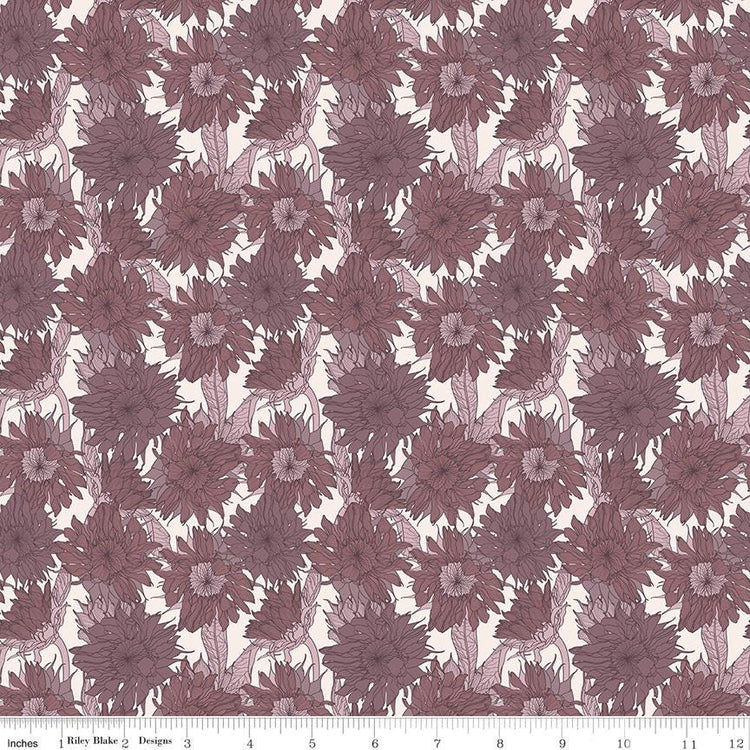 Evening on the Prairie Sunflower Grape by Modern Prairie for Riley Blake Designs - C16741-GRAPE
